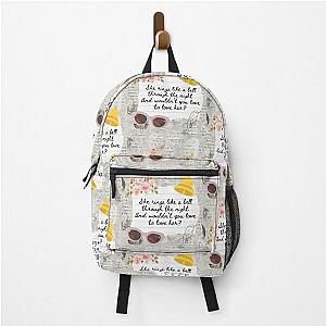 Rhiannon by Fleetwood Mac Lyric Print Backpack