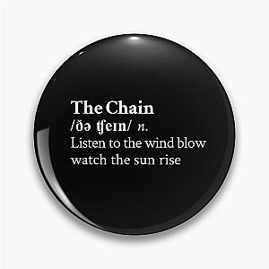 The Chain by Fleetwood Mac Stevie Nicks Aesthetic Minimal Black Pin