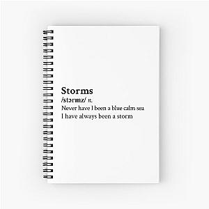 Storms by Fleetwood Mac Spiral Notebook