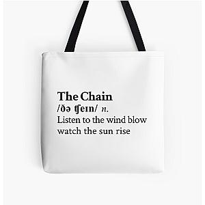 The Chain by Fleetwood Mac Stevie Nicks Aesthetic Minimal All Over Print Tote Bag