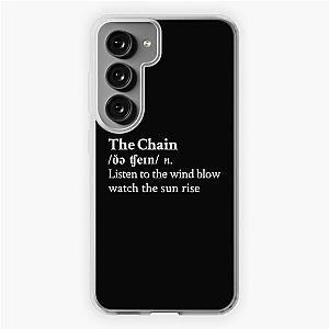 The Chain by Fleetwood Mac Stevie Nicks Aesthetic Minimal Black Samsung Galaxy Soft Case