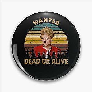 Graphic Jessica Fletcher Wanted Dead Or Alive Gift Pin