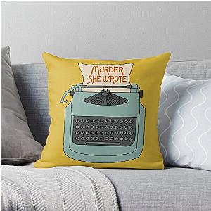 Jessica Fletcher typewriter Throw Pillow