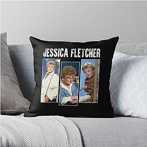 Three faces beautiful jessica murder fletcher images art Throw Pillow