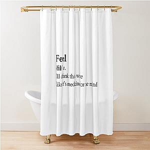 Cari Fletcher Aesthetic Quote Lyrics Shower Curtain