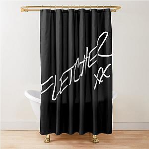 Fletcher Merch Fletcher Logo Shower Curtain