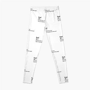 Cari Fletcher Aesthetic Quote Lyrics Leggings