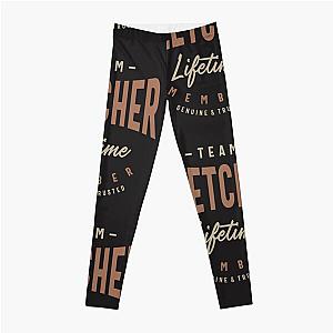 Team Fletcher Lifetime Member Personalized Name Leggings