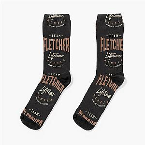 Team Fletcher Lifetime Member Personalized Name Socks