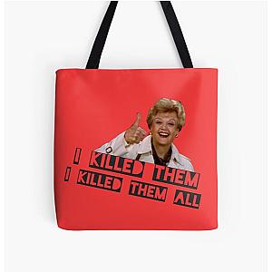 Jessica fletcher- secret serial killer  All Over Print Tote Bag