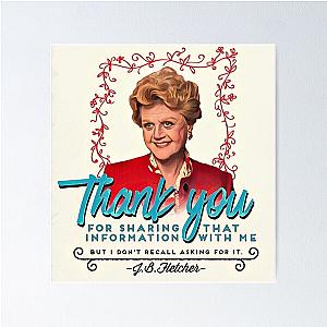 Jessica Fletcher Doesnt Need Your Input Poster RB1512