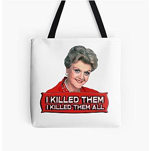 Angela Lansbury Jessica Fletcher Murder she wrote confession. I killed them all. All Over Print Tote Bag RB1512