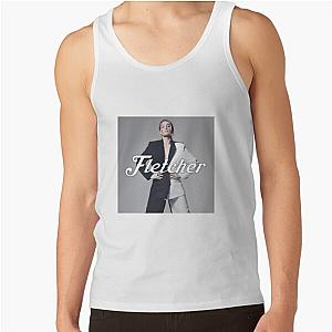 Fletcher Black  White Pose Tank Top RB1512