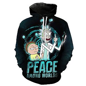 Rick and Morty Hoodies - Peace Among Worlds RM 3D Hoodie [9557] [ID9557]