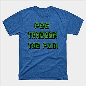 TommyInnit T-Shirts – Pog Through The Pain Blue Classic T-shirt [12075] [ID12075]