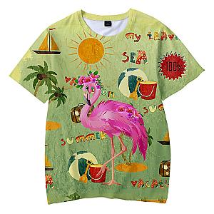 Flim Flam Flamingo 3D Print Fashion T-shirt [11049] [ID11049]