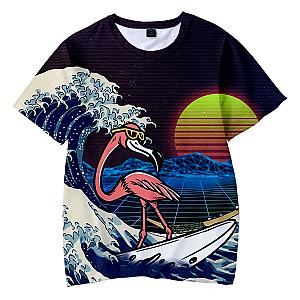 New Arrival Flim Flam Flamingo 3D Print Casual T-shirt [11048] [ID11048]