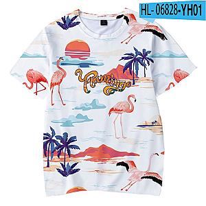 New Flim Flam Flamingo 3D Print Graphic Fashion T-shirt [11045] [ID11045]