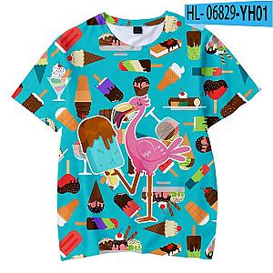 New Flim Flam Flamingo 3D Print Casual T-shirt [11043] [ID11043]