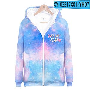 Flim Flam 3D Zipper Printed Fashion Pullover Hoodie [11947] [ID11947]