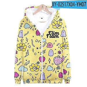 Flim Flam Graphic 3D Zipper Print Pullover Hoodie [11944] [ID11944]