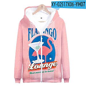 Flim Flam Flamingo 3D Zipper Fashion Pullover Hoodie [11942] [ID11942]