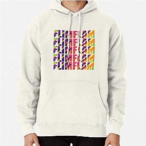 Flim Flam Hoodies - Flim Flam Typography in Abstract Rainbow Colors Pullover Hoodie RB0106 [ID8060]