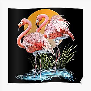 Flim Flam Posters - Flim Flam Flamingo Poster RB0106 [ID8424]