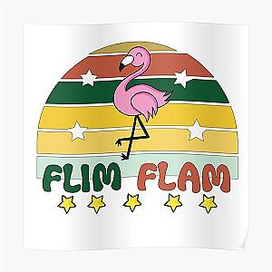 Flim Flam Posters - Flim Flam Flamingo Poster RB0106 [ID8445]