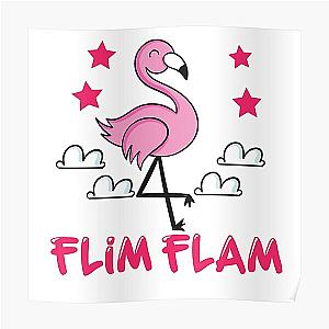 Flim Flam Posters - Flim Flam Flamingo Poster RB0106 [ID8443]