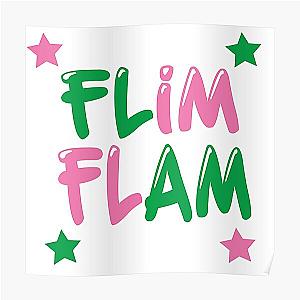 Flim Flam Posters - Flim Flam Flamingo Poster RB0106 [ID8442]