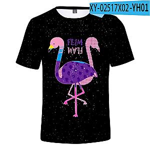 Flim Flam Flamingo 3D Print T-shirt [9877] [ID9877]