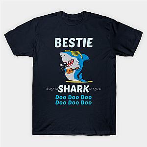 Family T-shirt - Bestie Shark Doo Family Quote T-shirt [12065] [ID12065]