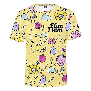 Flim Flam Flamingo Graphic Print T-shirt [9875] [ID9875]