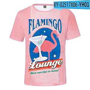 New Flim Flam Flamingo 3D Print Fashion T-shirt [9874] [ID9874]