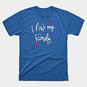 Family T-shirt - I Love My Family Quote T-shirt [12049] [ID12049]