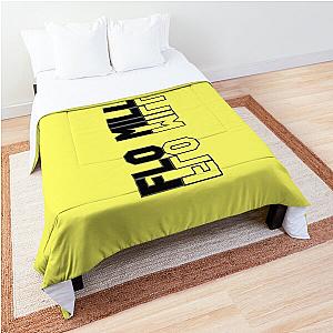 of Rap Girl Flo Milli Shit Design Yellow Comforter