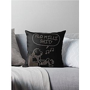 FLO MILLI SHIT! meme  Throw Pillow