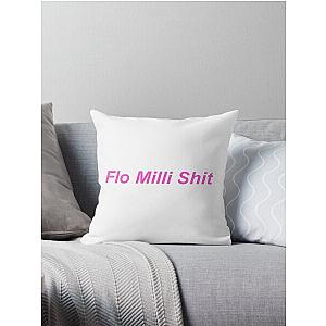 Flo Milli Shit! Throw Pillow