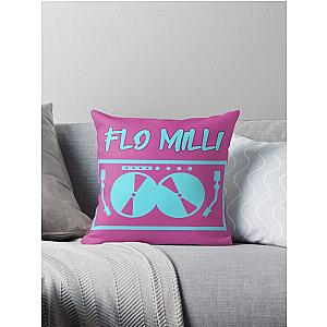 Flo Milli Shit Design Throw Pillow