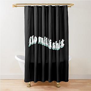 FLO MILLI SH!T Fitted Scoop  Shower Curtain