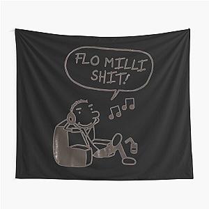 FLO MILLI SHIT! meme  Tapestry