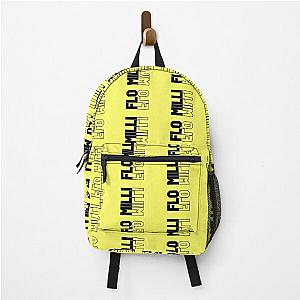of Rap Girl Flo Milli Shit Design Yellow Backpack