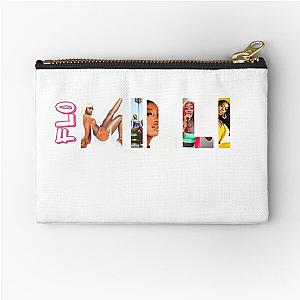 flo milli t shirt - sticker Zipper Pouch