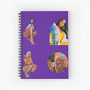 Flo Milli Sticker Pack - Flo Milli Stickers  Pin Spiral Notebook