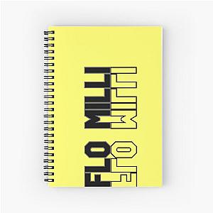 of Rap Girl Flo Milli Shit Design Yellow Spiral Notebook