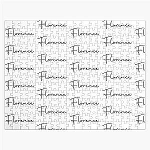 Florence Cursive Name Label Jigsaw Puzzle