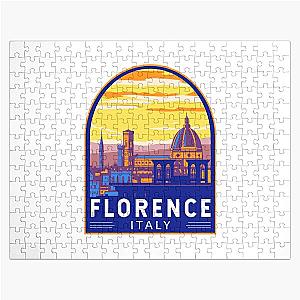Florence Italy Travel Art Emblem Jigsaw Puzzle