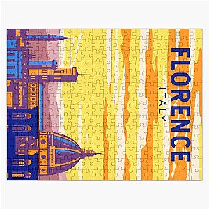 Florence Italy Travel Art Vintage Jigsaw Puzzle