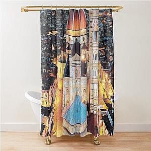 Florence streets Shower Curtain